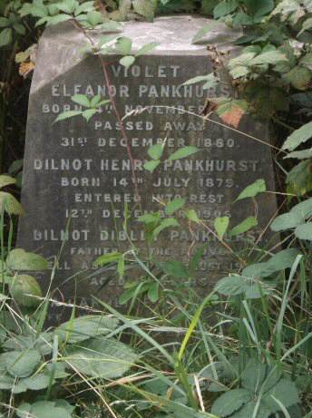 Grave of the Pankhursts in Brompton Cemetery